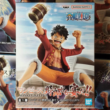 Bandai One Piece Monkey D. Luffy Everyone's Banquet Anime Figure PVC Prize Figure Toy Gift For Fans With Original Color Box