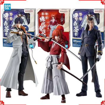 Bandai Rurouni Kenshin Anime Figure SHF Himura Kenshin Saito Hajime Sh