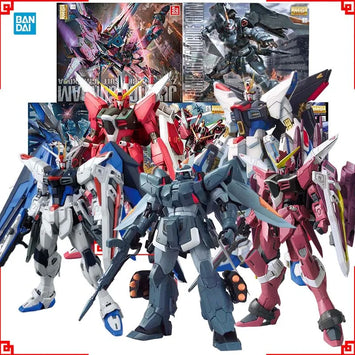 Bandai Gundam Model Kit MG Ginn Strike Freedom Justice Infinite Justic