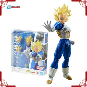 In Stock Genuine Bandai Dragon Ball Z Model Kit SHF Vegeta Awakened Su