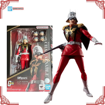 In Stock Genuine Bandai Mobile Suit Gundam Model Kit SHF Char Aznable