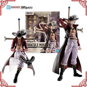 In Stock Genuine Bandai One Piece Model Kit SHF Dracule Mihawk Hawkeye