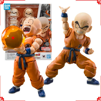 Bandai Dragon Ball Action Figure SHF Krillin 3.0 Goku Old Friend High