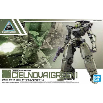 Bandai 30MM bEXM-14T Cielnova Green 1/144 kit de modelismo producto image 1