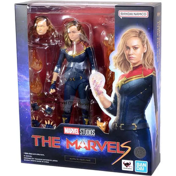 Bandai Captain Marvel 2 Visions figura de anime SHF The Marvels Action Fi