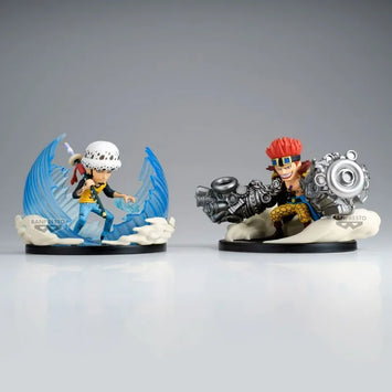 Em estoque Bandai original One Piece Model kit WCF Eustass Kid Trafalgar