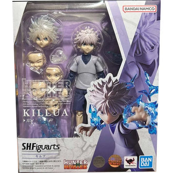 Bandai Hunter x Hunter Figuras de anime Shf Killua Zoldyck Figura articulada