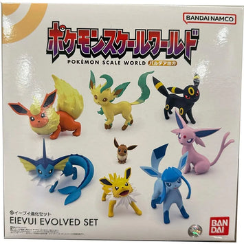 Bandai Figura Pokemon Figuras de anime Candy Brinquedos Scale World Eievui Evol