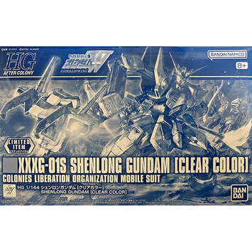 Bandai Gundam kit de modelismo HG Shenlong Clear Color figura de anime Gunpla Bu