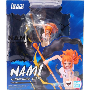 Bandai One Piece Figura de anime Figuarts ZERO Luffy Gum Hawk Nami Lightn