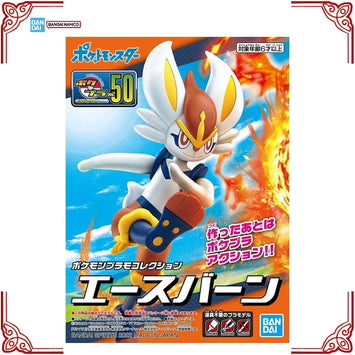 Em estoque Bandai original Pokemon Model kit Pokemon Evolution 50 Cindera
