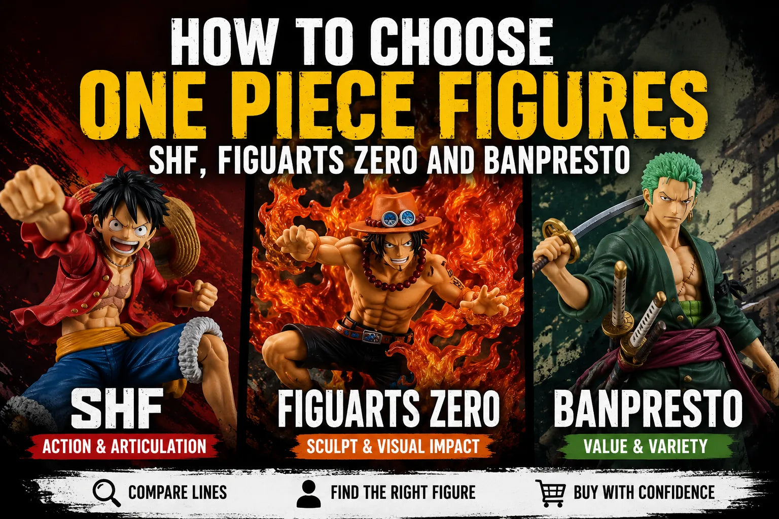 How to Choose One Piece Figures: SHF, Figuarts ZERO and Banpresto