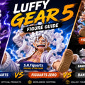 Guia de Bonecos do Luffy Gear 5: S.H.Figuarts vs Figuarts ZERO vs Banpresto