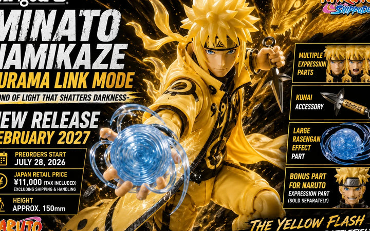 S.H.Figuarts Minato Namikaze Kurama Link Mode: Price, Release Date and Accessories