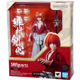 Bandai Rurouni Kenshin Anime Figure SHF Himura Kenshin Saito Hajime Shinomori aoshi Action Figure High Poseability Toys Gift