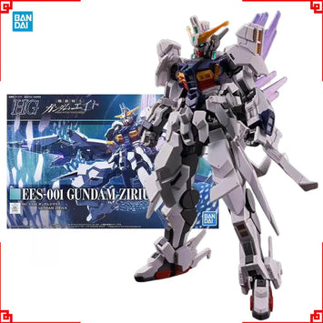 Bandai Gundam Model Kit HG Zilius EIGHT Action Figure Gunpla Building Kit Gundam Collectibles Anime Figures Toys For Fans Gift