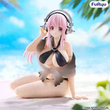 FuRyu Noodle Stopper Series Super Sonico Black Bikini Anime Figure  PVC Prize Figure Toy Gift For Fans With Original Color Box