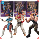 Bandai Street Fighter Anime Figure SHF Guile Outfit 2 Chun- lI RyuAction Figure Collectibles High Poseability Toys For Fans Gift