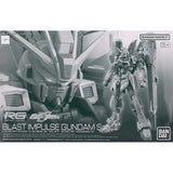 Bandai Gundam Model Kit RG Blast Impulse Spec 2 Anime Figure Gunpla Building Kit Collectibles Action Figures Toys For Fans Gift
