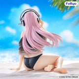 FuRyu Noodle Stopper Series Super Sonico Black Bikini Anime Figure  PVC Prize Figure Toy Gift For Fans With Original Color Box