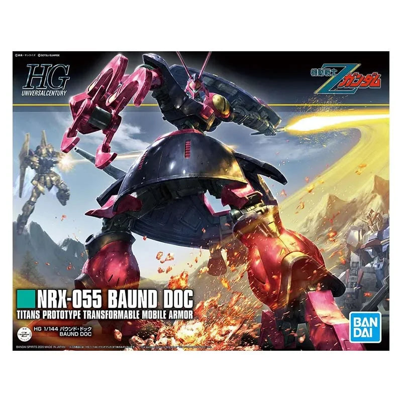 Bandai Gundam Model Kit HGUC Baund Doc Action Figure Gunpla Building Kit Gundam Collectibles Anime Figures Toys Gifts For Men