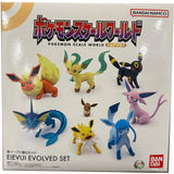 Bandai Figure Pokemon Anime Figures Candy Toys Scale World Eievui Evolved Set Botan Nymphia Sylveon Food Action Figure Toys