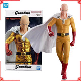 Bandai Banpresto Grandista One Punch Man Saitama Metallic Anime Figure PVC Prize Figure Gift For Fans With Original Color Box
