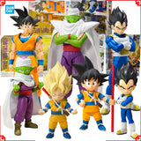 Bandai Authentic Dragon Ball Action Figure SHF Goku Daima Vegeta Mini Piccolo High Poseability Collectibles Anime Figures Toys