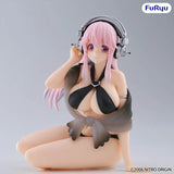 FuRyu Noodle Stopper Series Super Sonico Black Bikini Anime Figure  PVC Prize Figure Toy Gift For Fans With Original Color Box