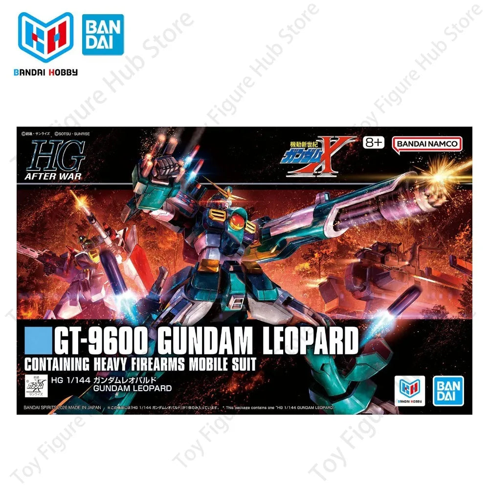 BANDAI Oficial Genuine in Stock Gundam Model Kit Figures HG 1/144 GT-9600 LEOPARD HEAVY FIREARMS MOBILE SUIT Action Anime Toy