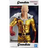 Bandai Banpresto Grandista One Punch Man Saitama Metallic Anime Figure PVC Prize Figure Gift For Fans With Original Color Box