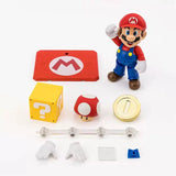 Bandai Super Mario Bros Anime Figure SHF Mario Action Figures High Pos