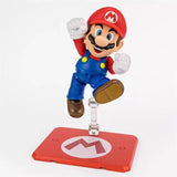 Bandai Super Mario Bros Anime Figure SHF Mario Action Figures High Pos