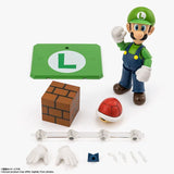Bandai Super Mario Bros Anime Figure SHF Luigi Action Figures High Pos