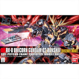 Bandai Gundam Model Kit HGUC Armor Unicorn Destroy Unicorn 02 Banshee 