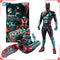 Bandai Figura Anime Kamen Rider SHF Masked Rider Zeztz Physicam Figura de Acción de Impacto Coleccionables Juguete de Alta Posabilidad Regalo para Niños