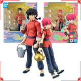 Bandai Ranma 1/2 Action Figure SHF Ranma Saotome High Poseability Collectibles Model Kit Anime Figures Toys For Boys Gift