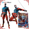 In Stock Genuine Bandai Across The Spider-verse Model Kit SHF Scarlet Spider-Man Anime Action Figure Collection Finished Model