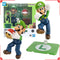 Boneco Bandai Super Mario Bros Anime SHF Luigi Articulado Colecionável Brinquedo Modelo de Alta Articulação Para Presente de Meninos