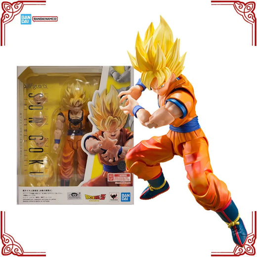 In Stock Bandai original Dragon Ball kit de modelismo SHF Super Saiyan Son Gok