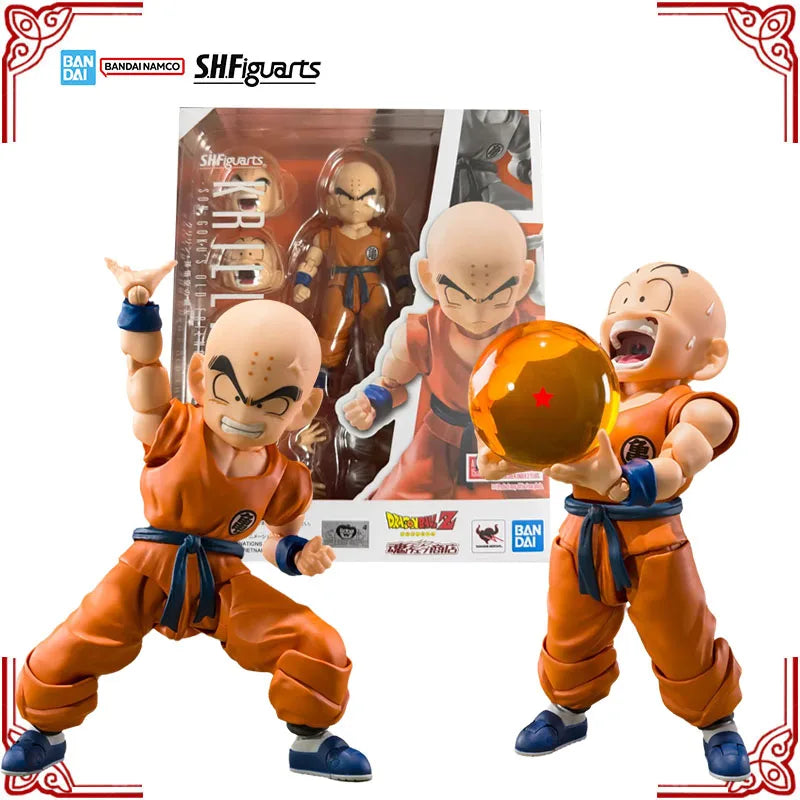 In Stock Genuine Bandai Dragon Ball Z Model Kit SHF Krillin Son Goku’s