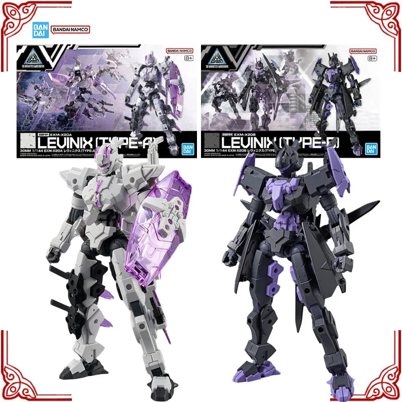 In Stock Genuine Bandai Model Kit 30MM 1/144 EXM-X20A EXM-X20B Levinix