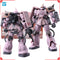 Bandai Gundam Model Kit HG Zaku Desert Pink Panther Forces Action Figure Gunpla Kit de Montar Anime Figures Toys Para Meninos Presente