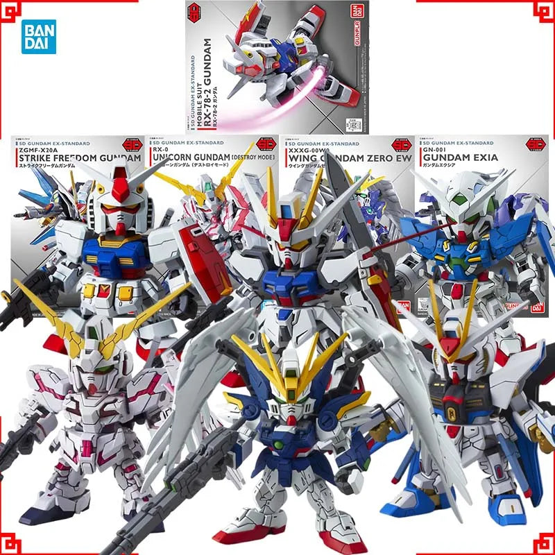 Bandai Gundam Model Kit SDEX Strike Freedom Unicorn Destroy Wing Zero 