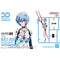 Bandai 30MF EVA Maqueta de Rei Ayanami con Traje Enchufe, Figuras de Anime, Kit de Construcción de Figuras de Acción, Juguetes Coleccionables para Niños, Regalo