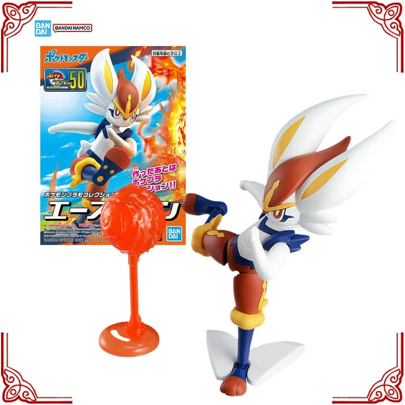 In Stock Genuine Bandai Pokemon Model Kit Pokemon Evolution 50 Cindera