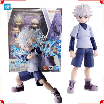 Bandai Hunter x Hunter Anime Figures Shf Killua Zoldyck Action Figure 