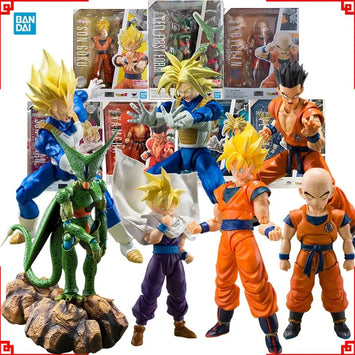 Bandai Authentic Dragon Ball Action Figure SHF Super Saiyan Gohan Goku