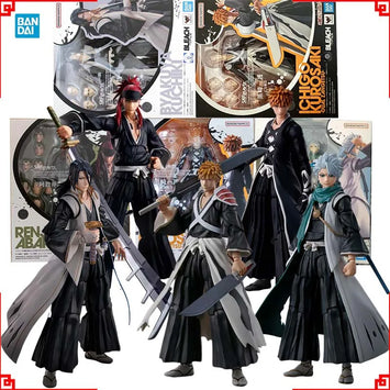 Bandai Bleach Anime Figure SHF Kurosaki Ichigo Renji Abarai Byakuya Ku
