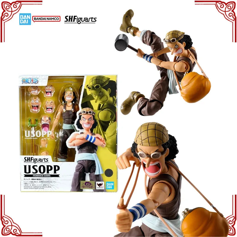 In Stock Genuine Bandai One Piece Model Kit SHF Usopp Romance Dawn Ani